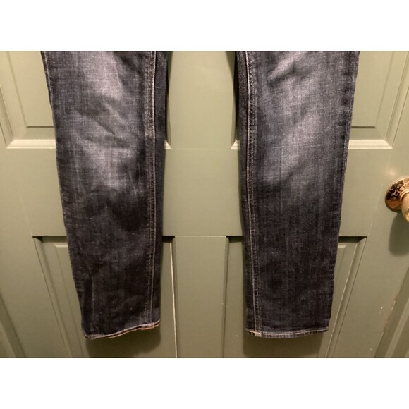 J.Crew Womens Size 27R Matchstick Stretch Straight Leg Low Rise Blue Denim Jeans - Picture 3 of 7